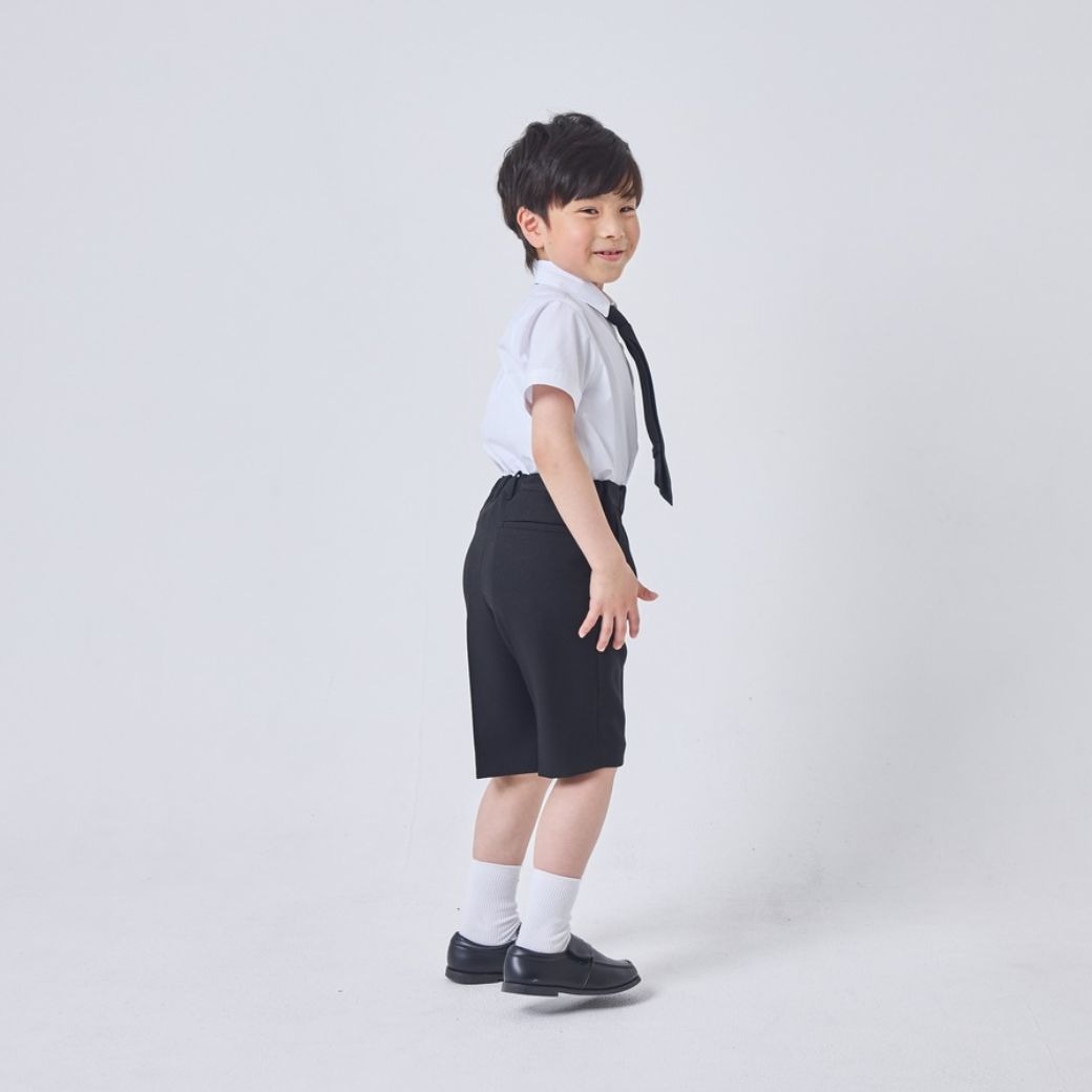 男の子フォーマル2点セット 半袖シャツ・ハーフパンツ 100 110 120 130cm(8833-5401-set)