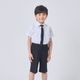 男の子フォーマル2点セット 半袖シャツ・ハーフパンツ 100 110 120 130cm(8833-5401-set)