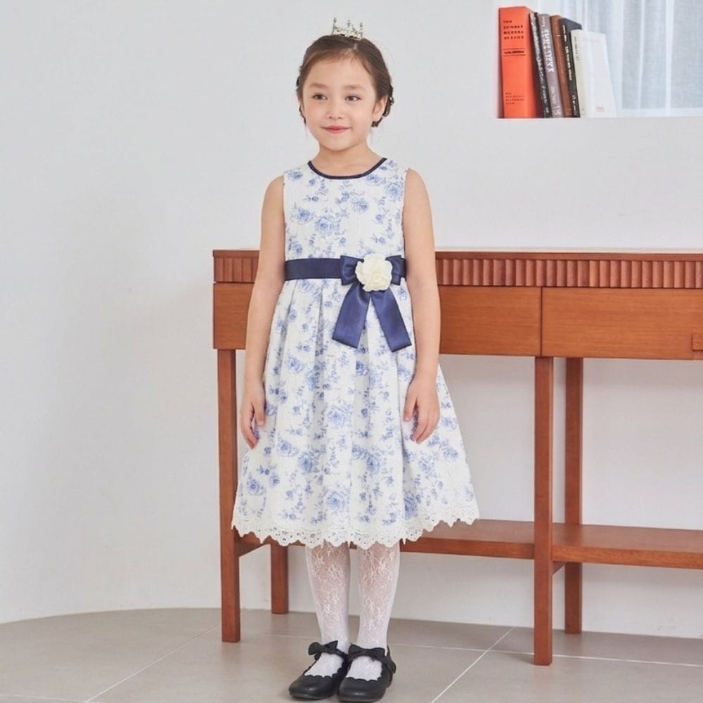 【セール30%OFF】花柄プリントドレス 120 130cm (8396-8301tdl)