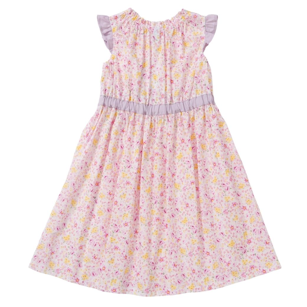 【CLEARANCEセール40%OFF】ボタニカルプリントワンピース 110 120 130 140cm (2336-7342/2436-7386) CHOPINblue/ショパン ブルー