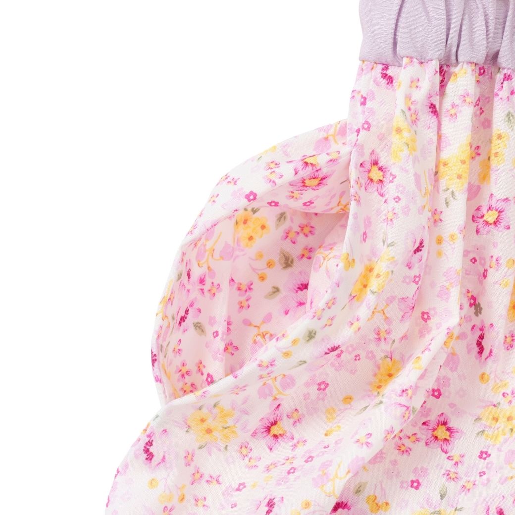 【CLEARANCEセール40%OFF】ボタニカルプリントワンピース 110 120 130 140cm (2336-7342/2436-7386) CHOPINblue/ショパン ブルー