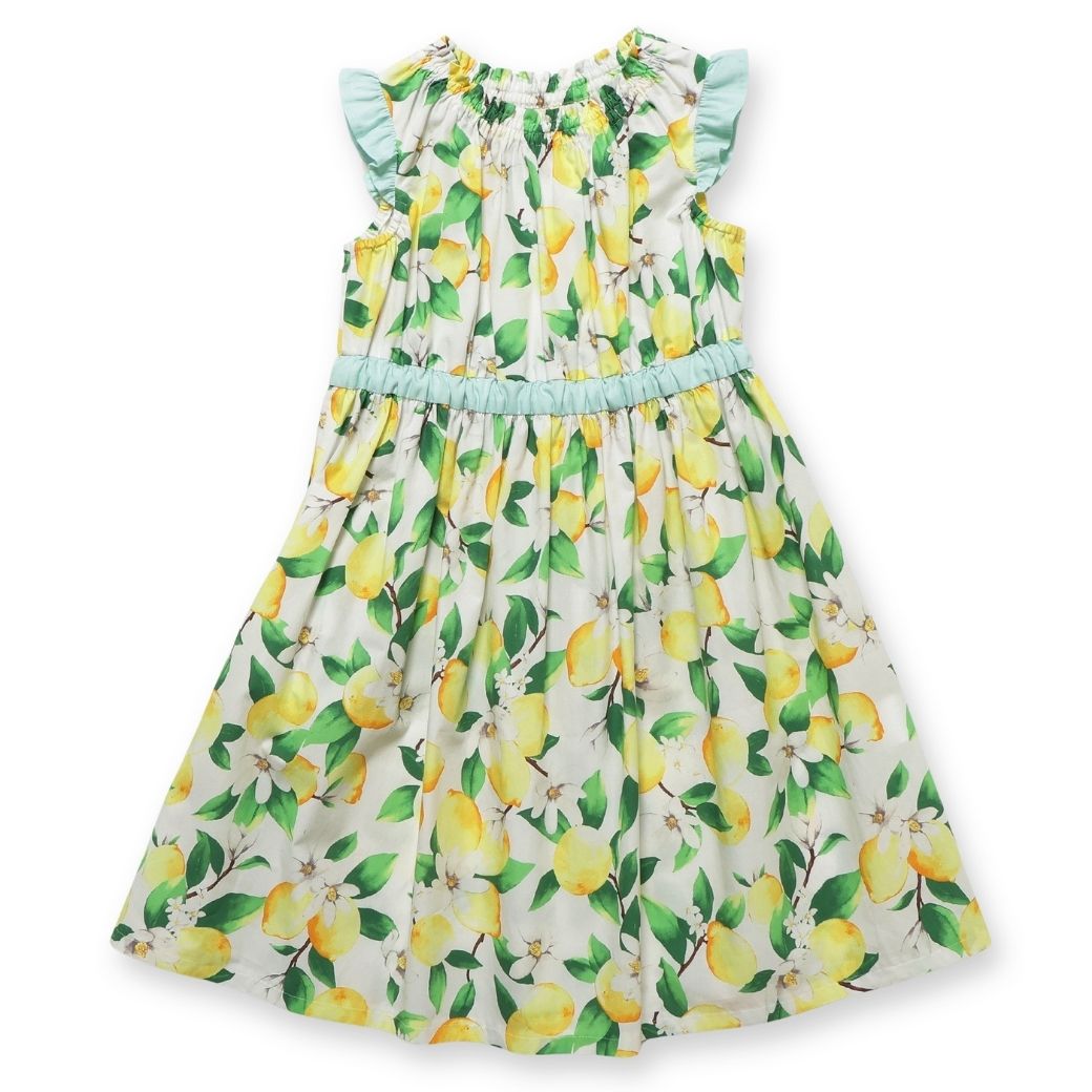 【CLEARANCEセール40%OFF】ボタニカルプリントワンピース 110 120 130 140cm (2336-7342/2436-7386) CHOPINblue/ショパン ブルー