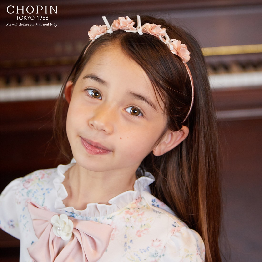 フラワーリボンカチューシャ (8190-0031)