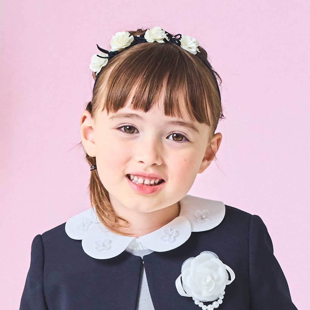 フラワーリボンカチューシャ (8190-0031)