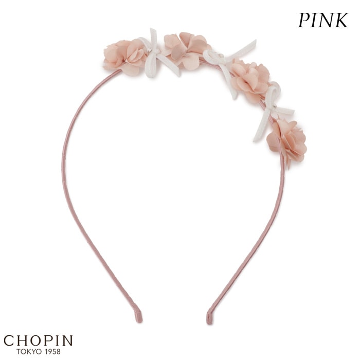フラワーリボンカチューシャ (8190-0031)