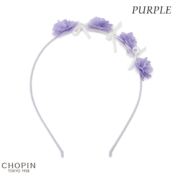 フラワーリボンカチューシャ (8190-0031)