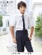 ネクタイ付きシャツ 半袖/ジュニア 140 150 160cm(8833-5601)