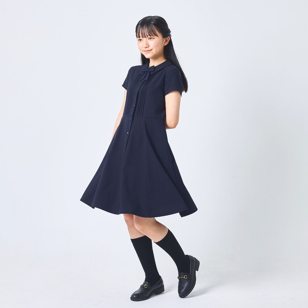 半袖 ピンタックシャツワンピース 140 150 160cm(8836-2506) CHOPIN