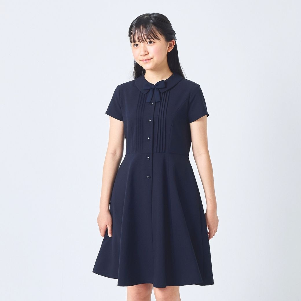 半袖 ピンタックシャツワンピース 140 150 160cm(8836-2506) CHOPIN