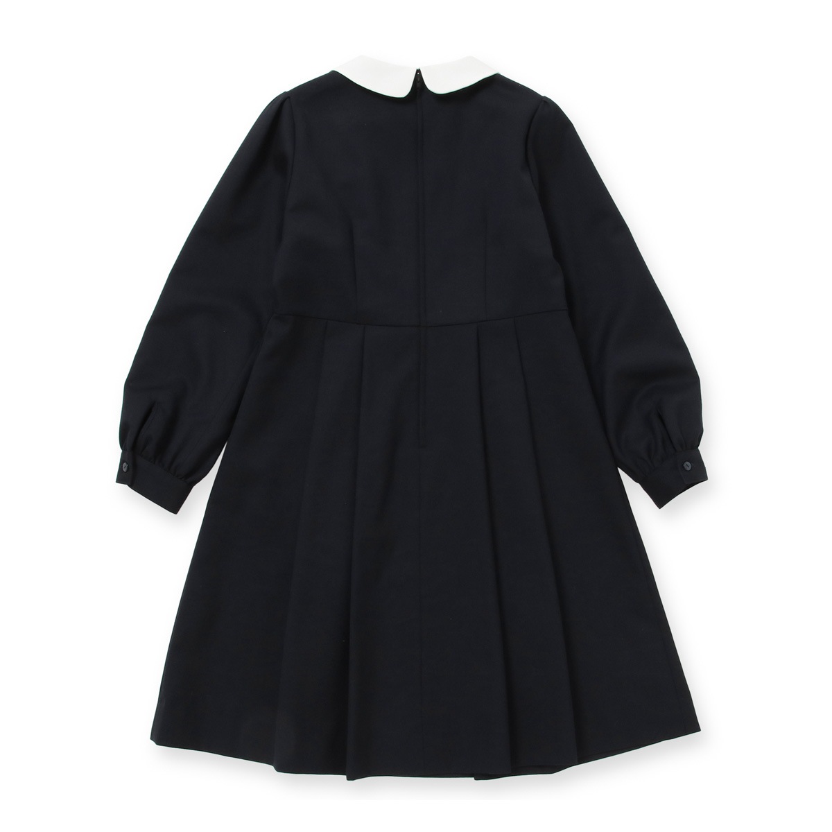 ウエスト切り替えウールワンピース 140 150 160 170cm (8296-2555)