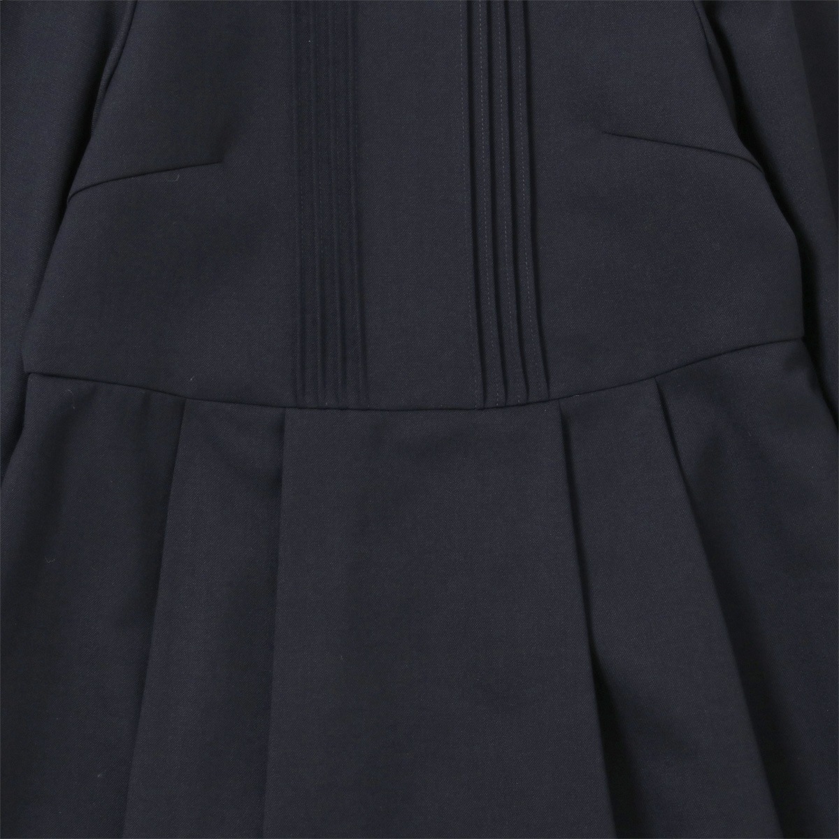 ウエスト切り替えウールワンピース 140 150 160 170cm (8296-2555)