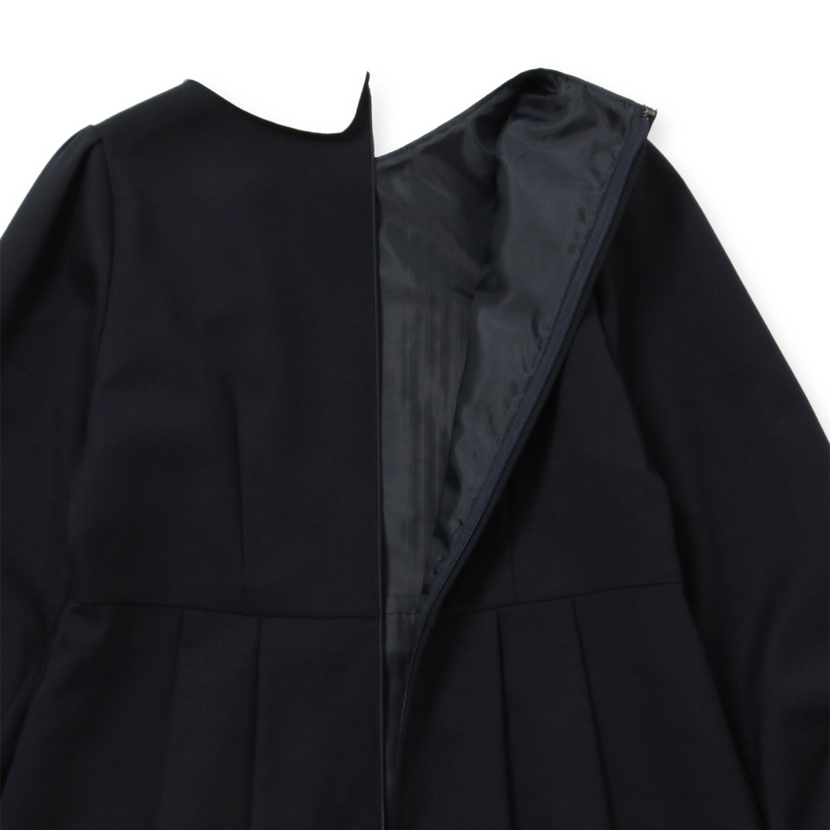 ウエスト切り替えウールワンピース 140 150 160 170cm (8296-2555)