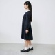 ウエスト切り替えウールワンピース 140 150 160 170cm (8296-2555)