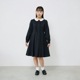 ウエスト切り替えウールワンピース 140 150 160 170cm (8296-2555)