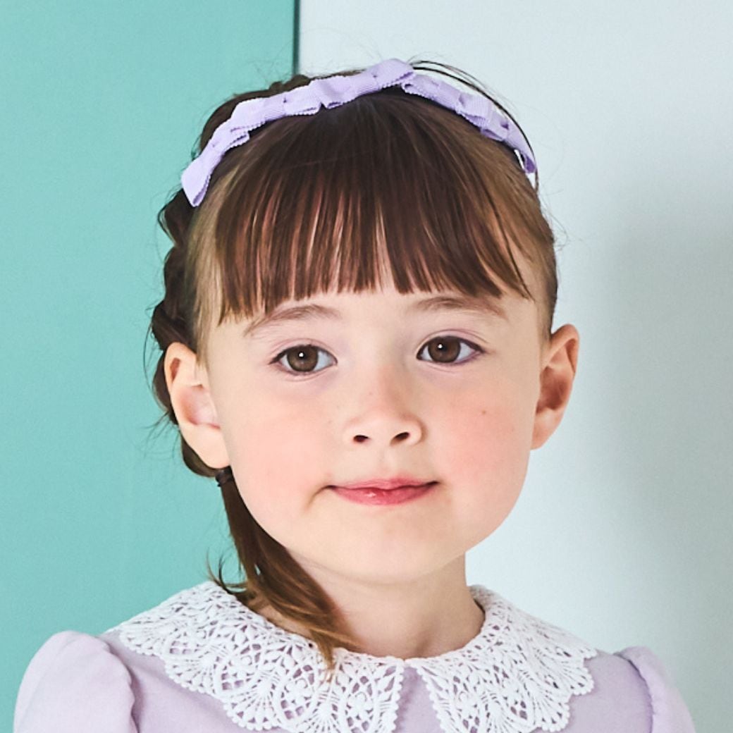 ミニリボンカチューシャ (2590-0049) CHOPIN blue/ショパン ブルー