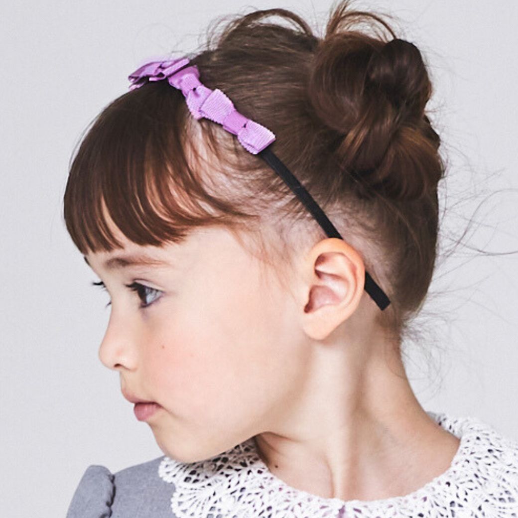 ミニリボンカチューシャ (2590-0049) CHOPIN blue/ショパン ブルー