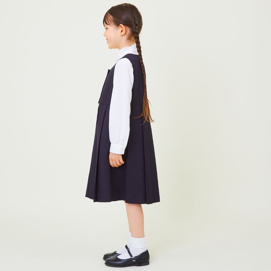 【WEB限定】前開きジャンパースカート 90 100 105 110 115 120 130 120Bcm (2436-2372) CHOPINblue/ショパンブルー