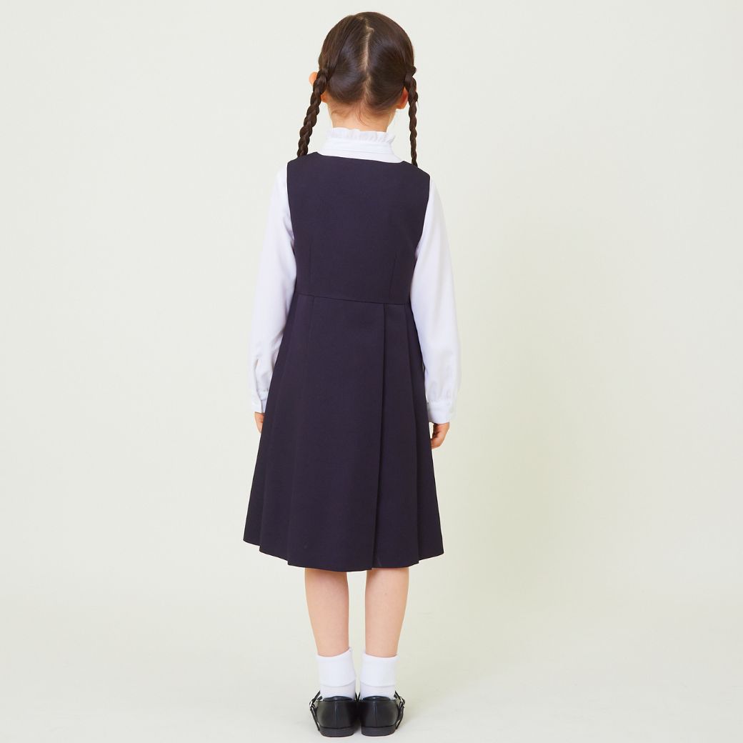 【WEB限定】前開きジャンパースカート 90 100 105 110 115 120 130 120Bcm (2436-2372) CHOPINblue/ショパンブルー