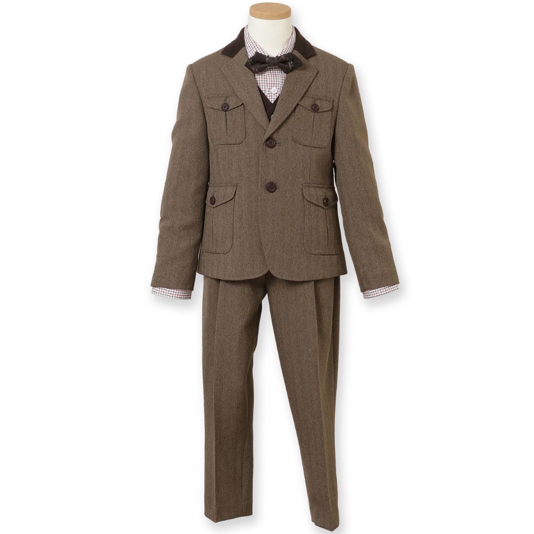 【TIMEセール55%OFF】ツイードクラシックスーツセット 6点セット (8371-5402) 100 110 120 130cm CHOPIN/ショパン
