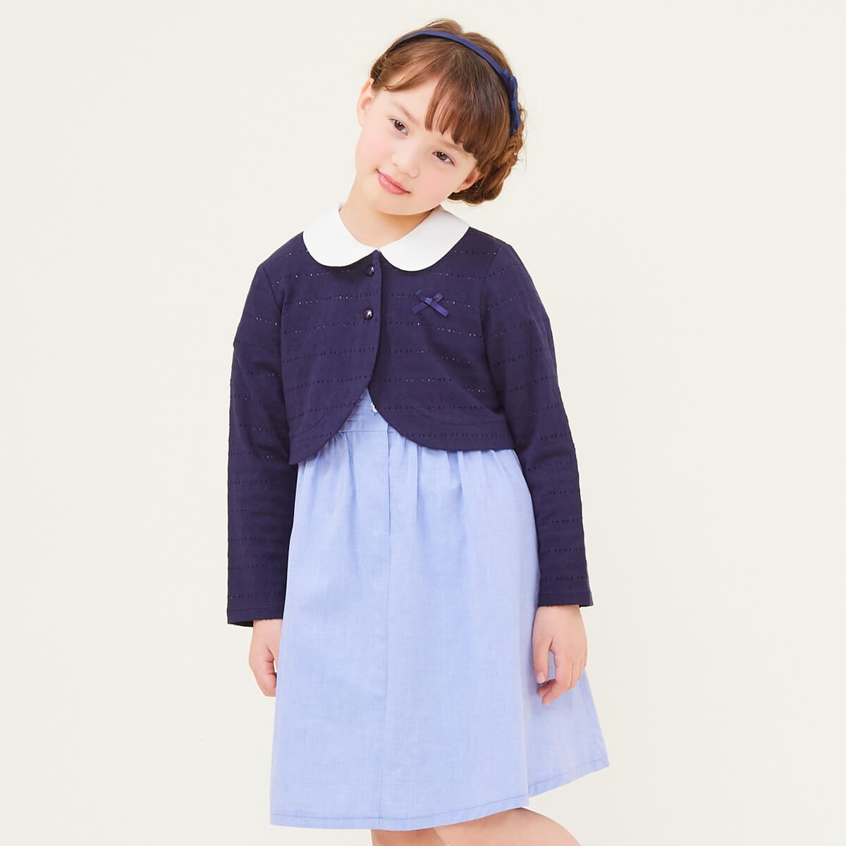 【セール35%OFF】カーディガン カットソーボレロカーディガン 100 110 120 130 140cm 子供服 女の子 (1332-8351) CHOPIN deux/ショパンドゥ