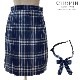 チェック柄ボックスプリーツスカート&リボンセット 140 150 160 170cm (8294-2556) CHOPIN/ショパン