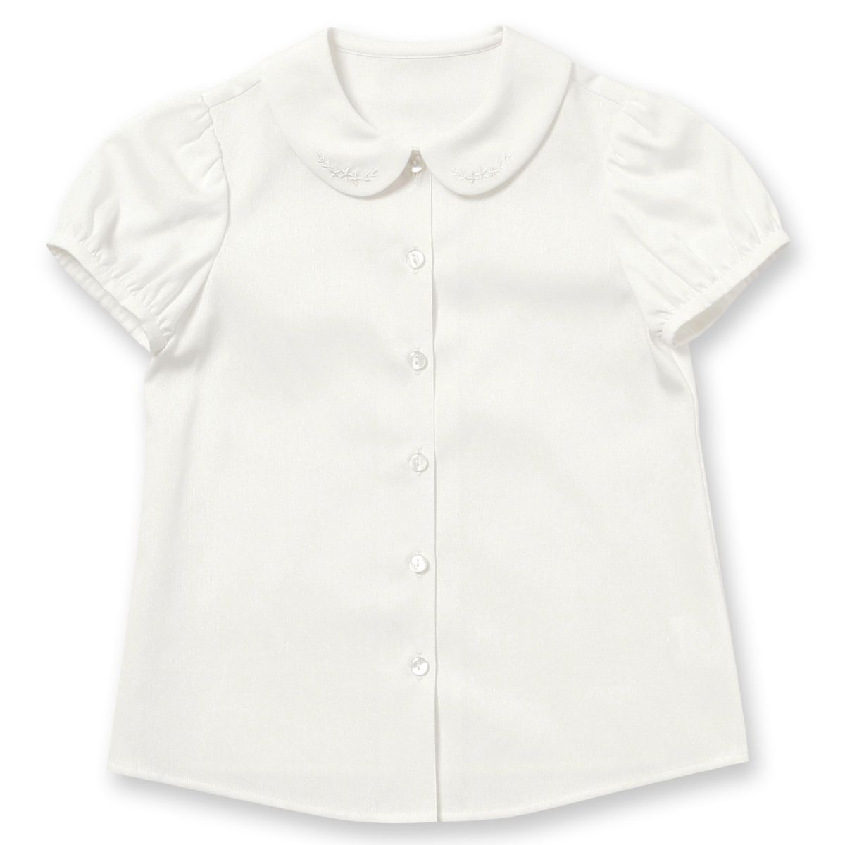 ブラウス 刺繍襟半袖コットンピケブラウス 90 100 110 120 130 140cm (8393-2306) CHOPIN/ショパン