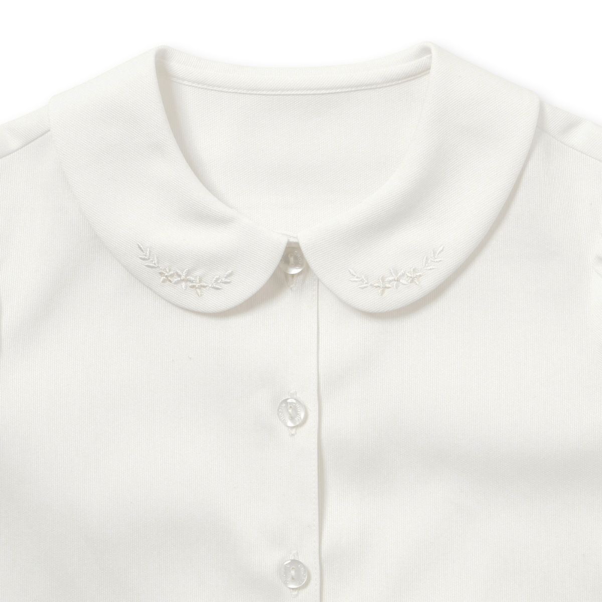 ブラウス 刺繍襟半袖コットンピケブラウス 90 100 110 120 130 140cm (8393-2306) CHOPIN/ショパン