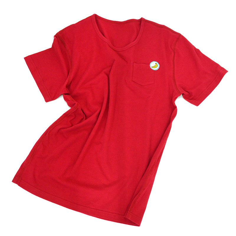 【BANANA Tees】Apple Pocket RED