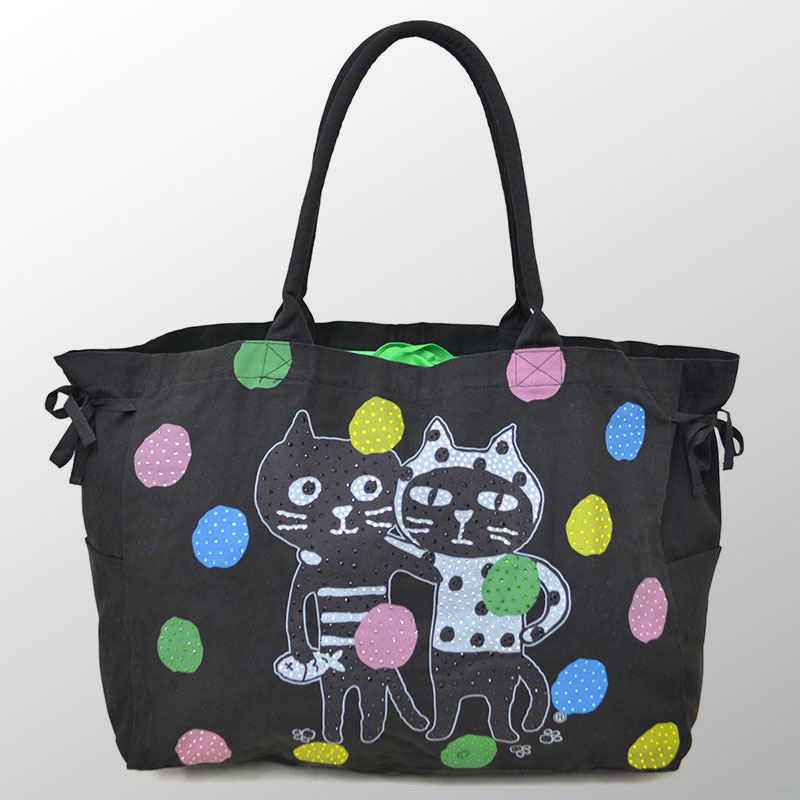 キャッツフレンズカラフルドットXLバッグ