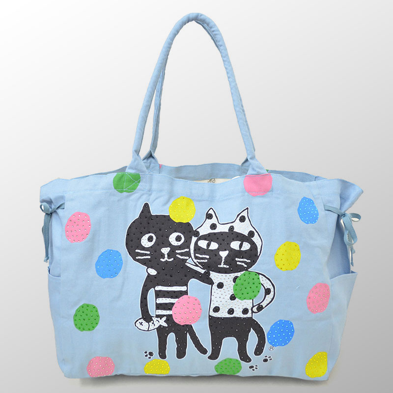 キャッツフレンズカラフルドットXLバッグ