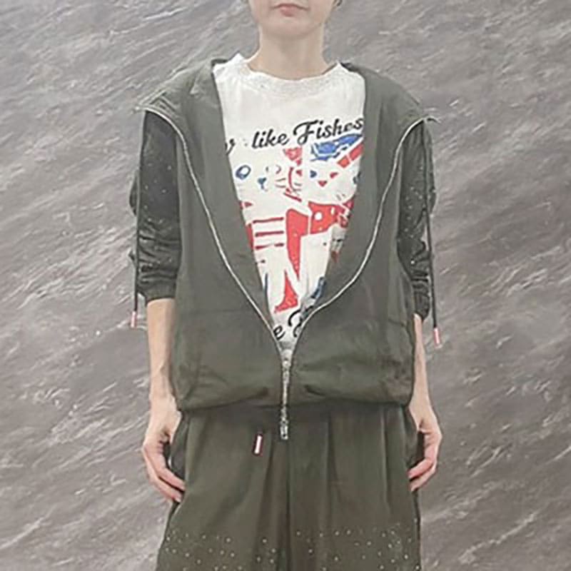 トゥインクルスリーブナイロンジャケット