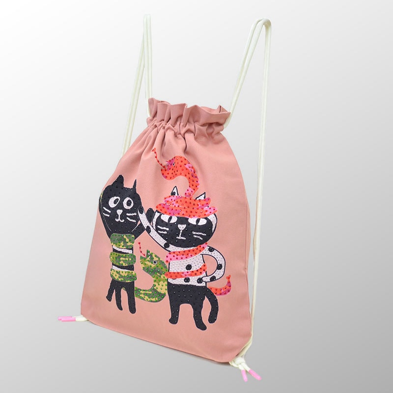 Me&Yoスネークドローストリングバッグ