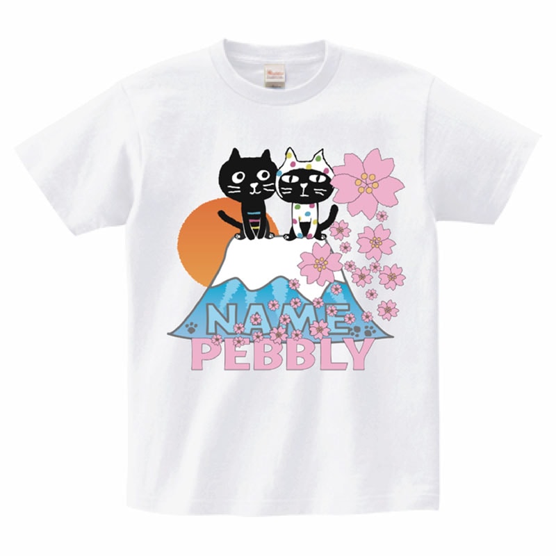 【オンライン限定商品】選べるプリント&名入れキャッツフレンズTシャツ（S~XXXLサイズ）