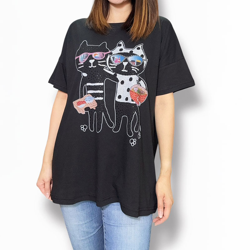 キャッツフレンズサングラスTシャツ