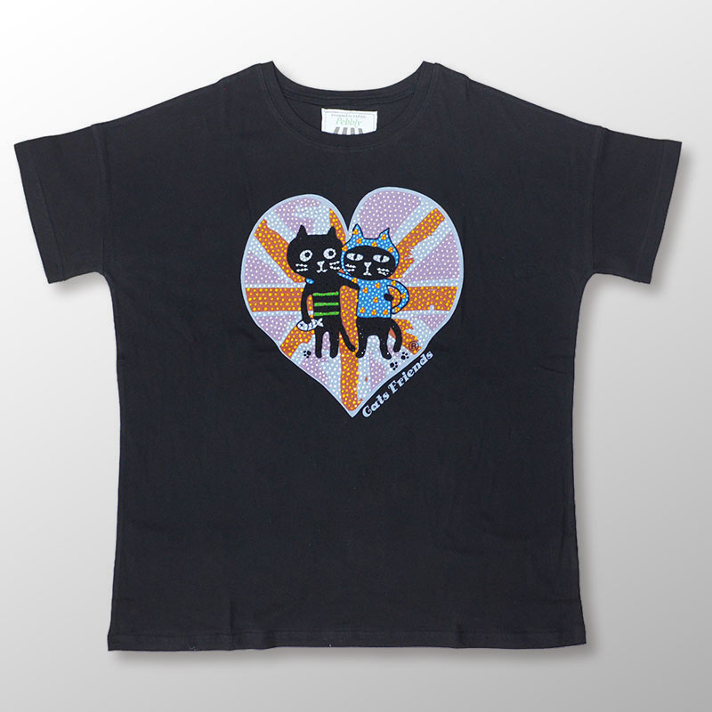 キャッツフレンズユニオンハートTシャツ