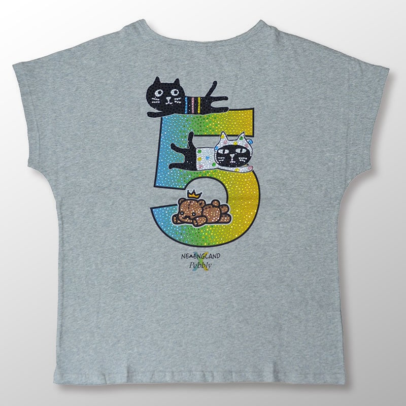新作P2倍4月21日まで◆【NEW ENGLAND×Pebblyコラボ】Me&Yo 5 NEW ENGLANDベアTシャツ