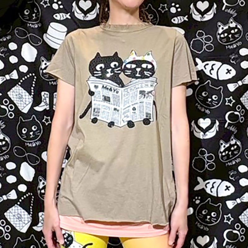 Me&YoニュースペーパーTシャツ