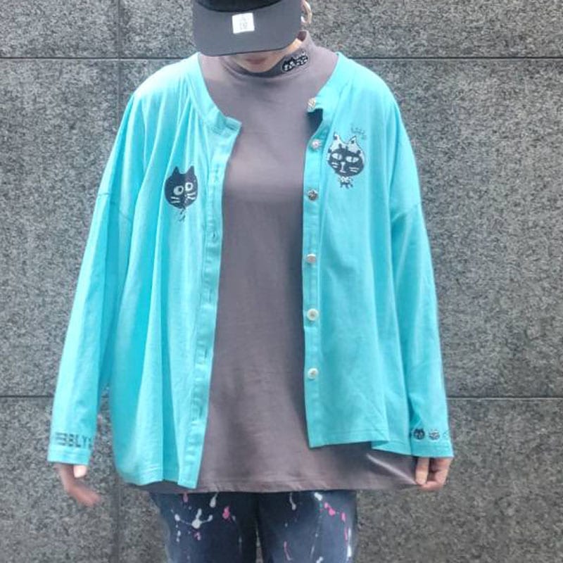 Me&Yoビッグヘッドカーディガン