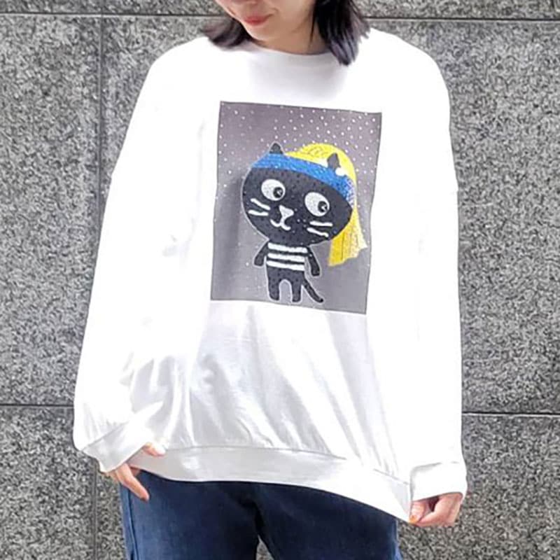 MeパールYoスクリームロングTシャツ