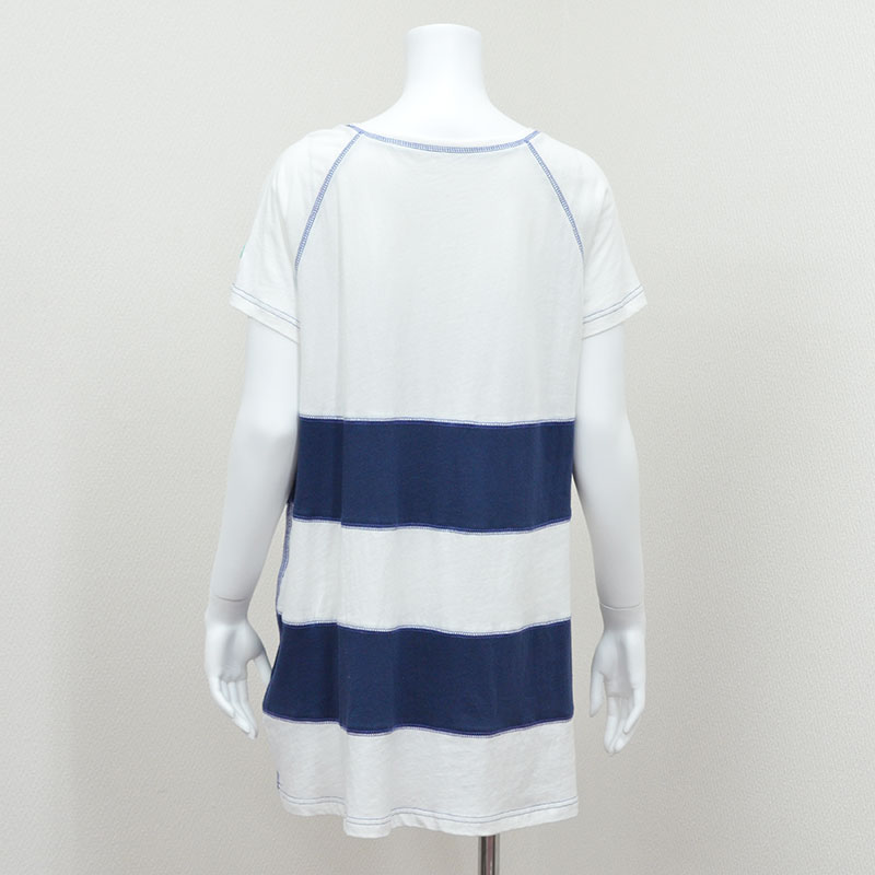 【BANANA Tees】Grape WHITE/NAVY