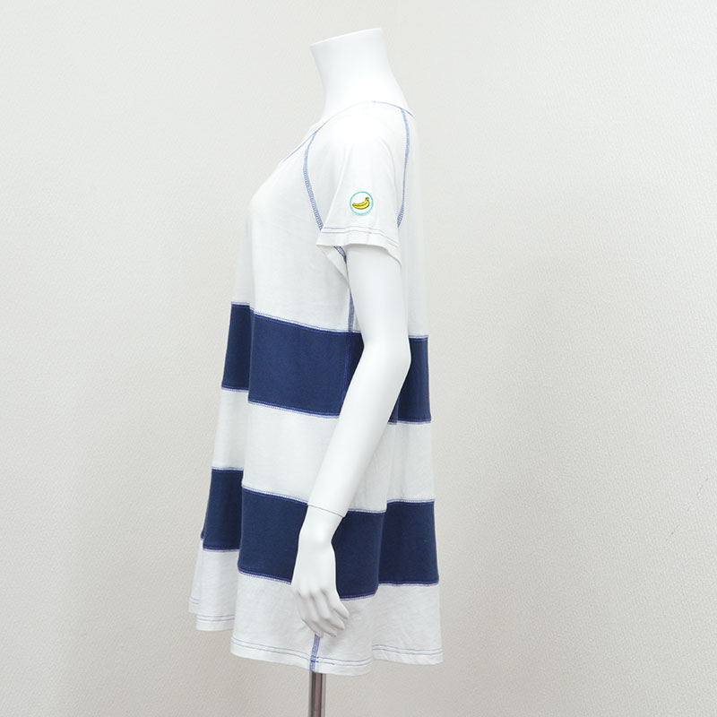 【BANANA Tees】Grape WHITE/NAVY