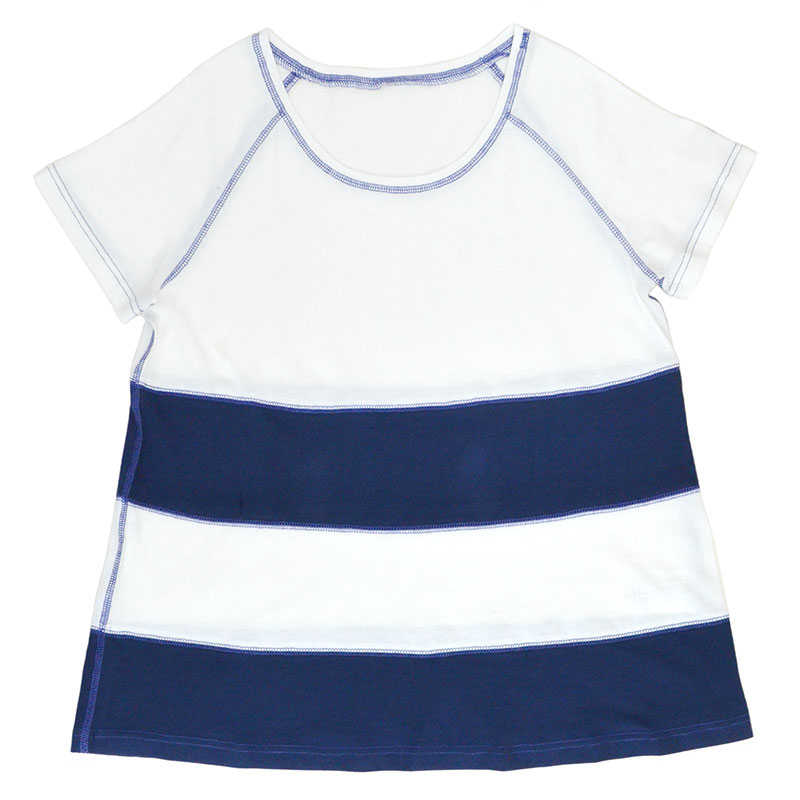 【BANANA Tees】Grape WHITE/NAVY