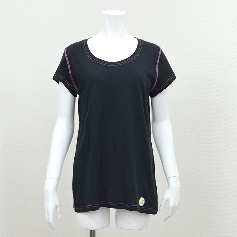 【BANANA Tees】Plum BLACK