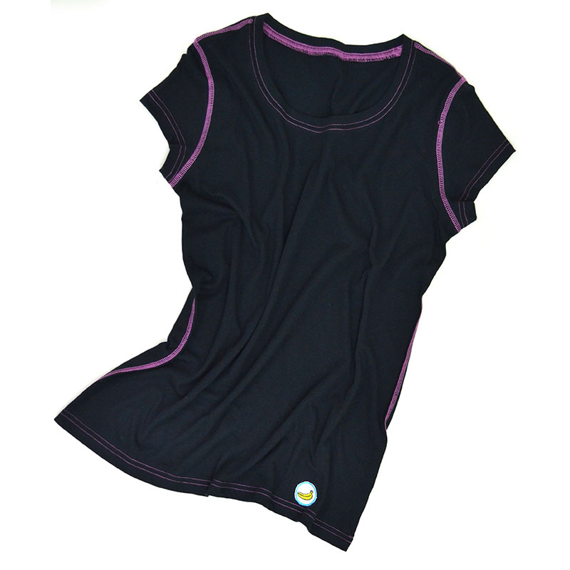 【BANANA Tees】Plum BLACK