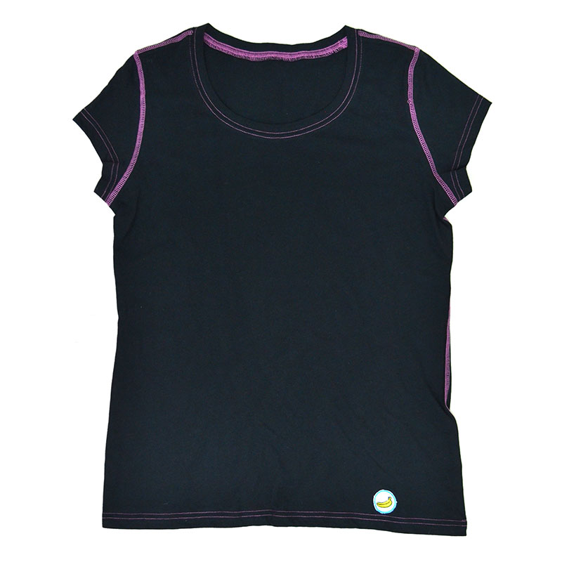 【BANANA Tees】Plum BLACK