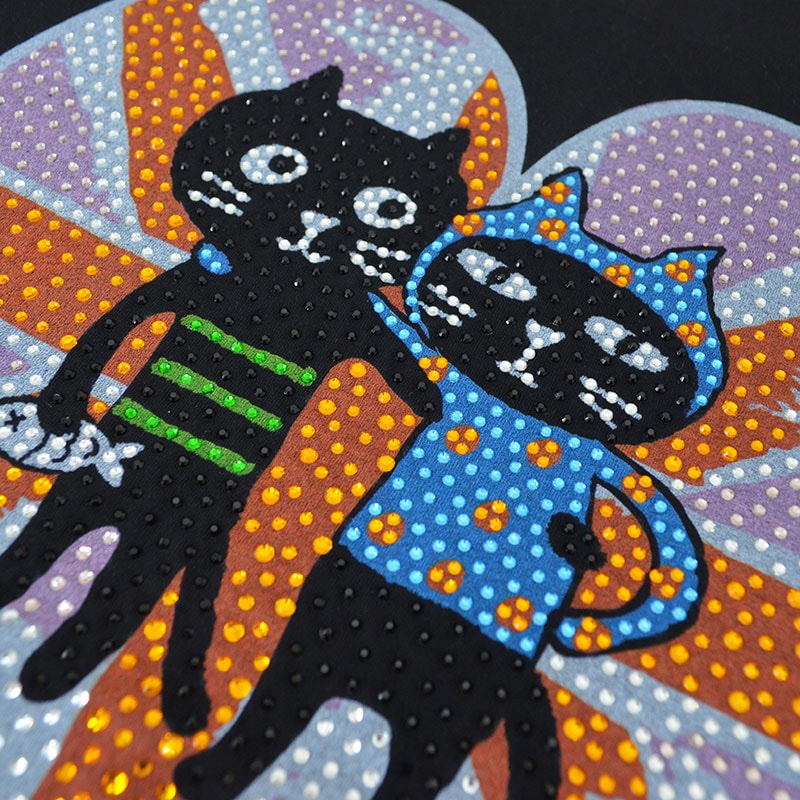 キャッツフレンズユニオンハートTシャツ