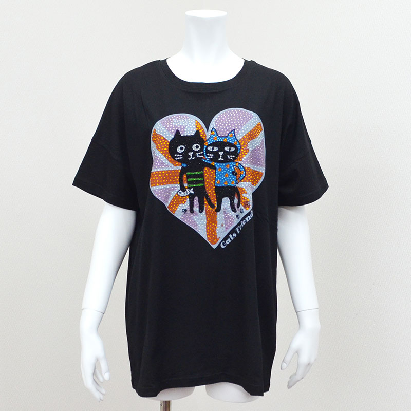 キャッツフレンズユニオンハートTシャツ