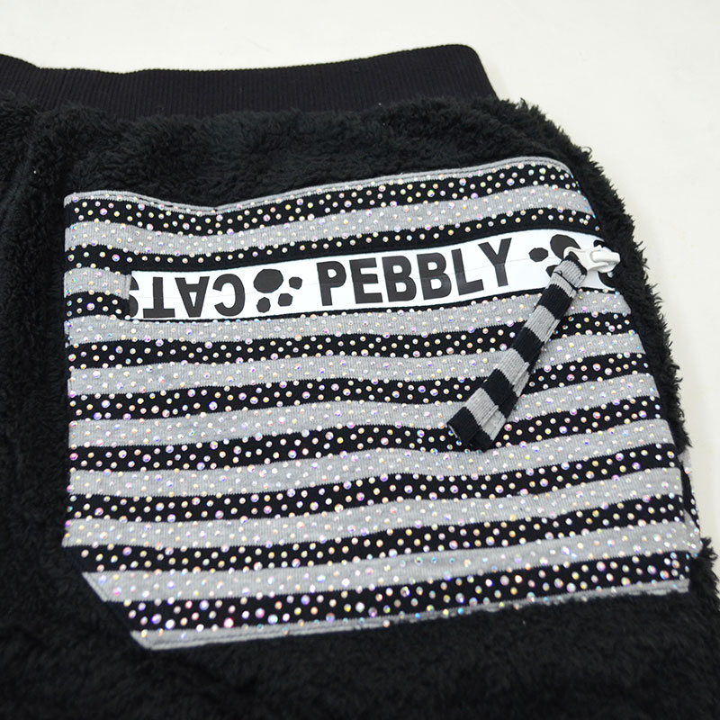 プリントジップボアパンツ