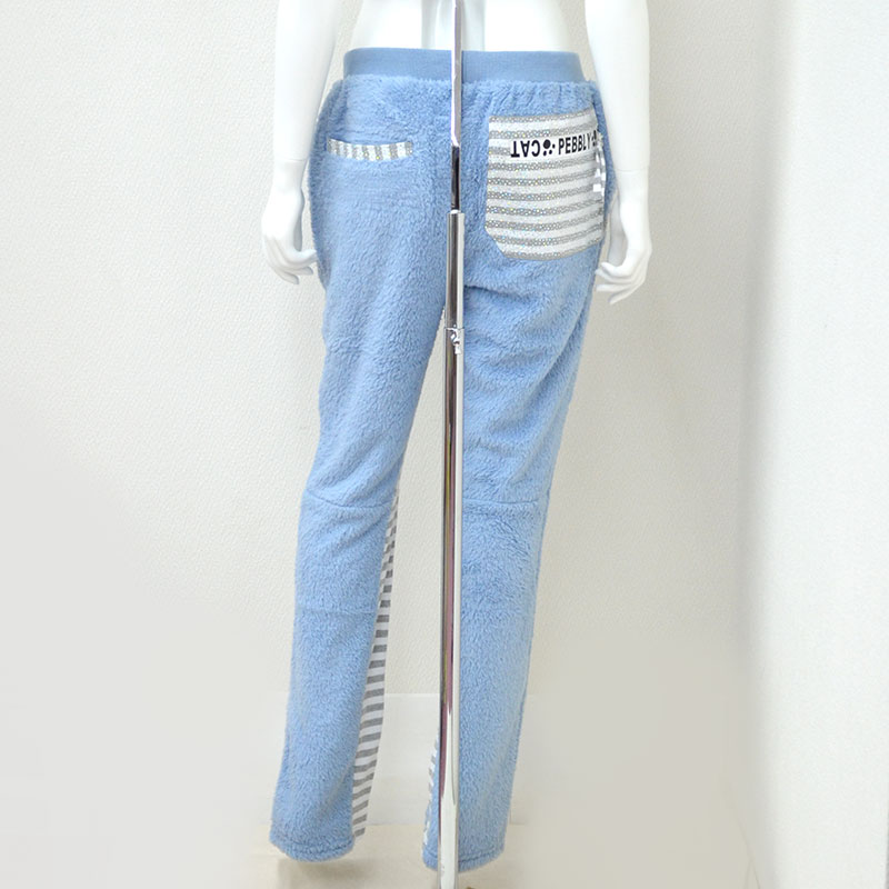 プリントジップボアパンツ