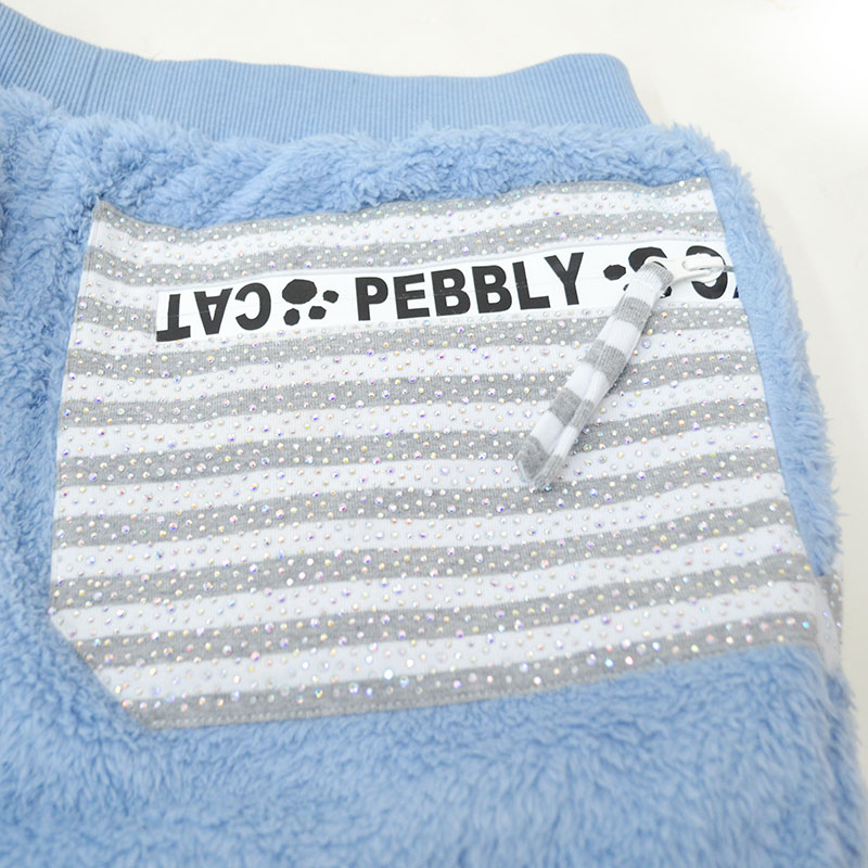 プリントジップボアパンツ